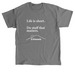 Life is Short - Kent AM Kiwanis, a Charcoal Classic Unisex Tee