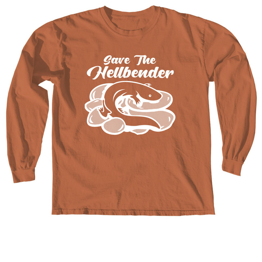 Save the Hellbender- Light Graphic Shirts, a Yam Comfort Colors Long Sleeve Tee