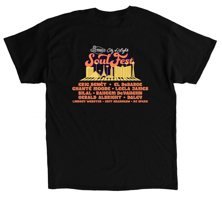 Dark Colors&nbsp;, a Black Classic Unisex Tee (back-view)