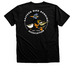 "EBBA" with Logo on Back, a Black Heather Premium Unisex Tee (back-view)