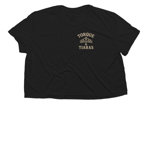 Hot girls hit curbs, a Black Women?s Flowy Cropped Tee