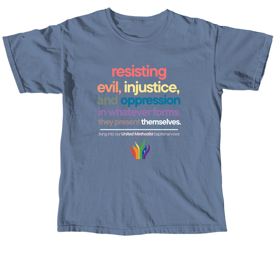 RMN | UMC Baptismal Vows, a Blue Jean Comfort Colors Unisex Tee