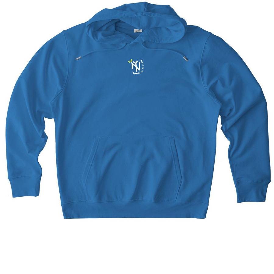 In New York as it is in Heaven, a Mindful Blue Stanley/Stella Unisex Cruiser 2.0 Pullover Hoodie