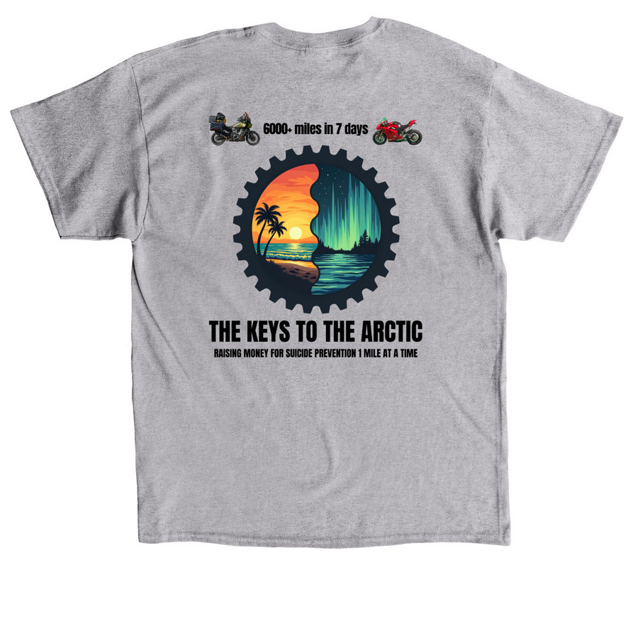 THE KEYS TO THE ARCTIC (1a), a Sport Grey Classic Unisex Tee (back-view)