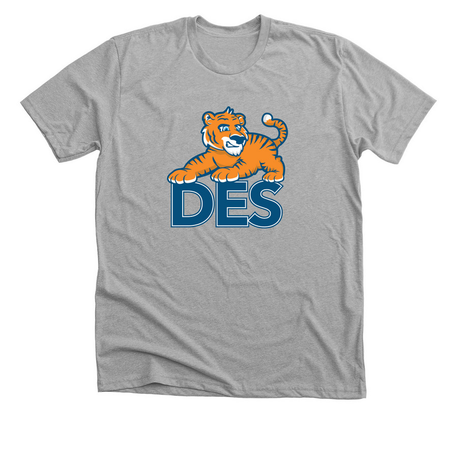 DES & Tiger, a Athletic Heather Premium Unisex Tee