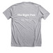 The Right Paw Merch, a Athletic Heather Premium Unisex Tee (back-view)