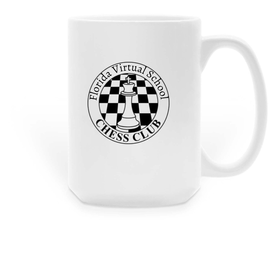 Chess Club, a White Large Coffee Mug