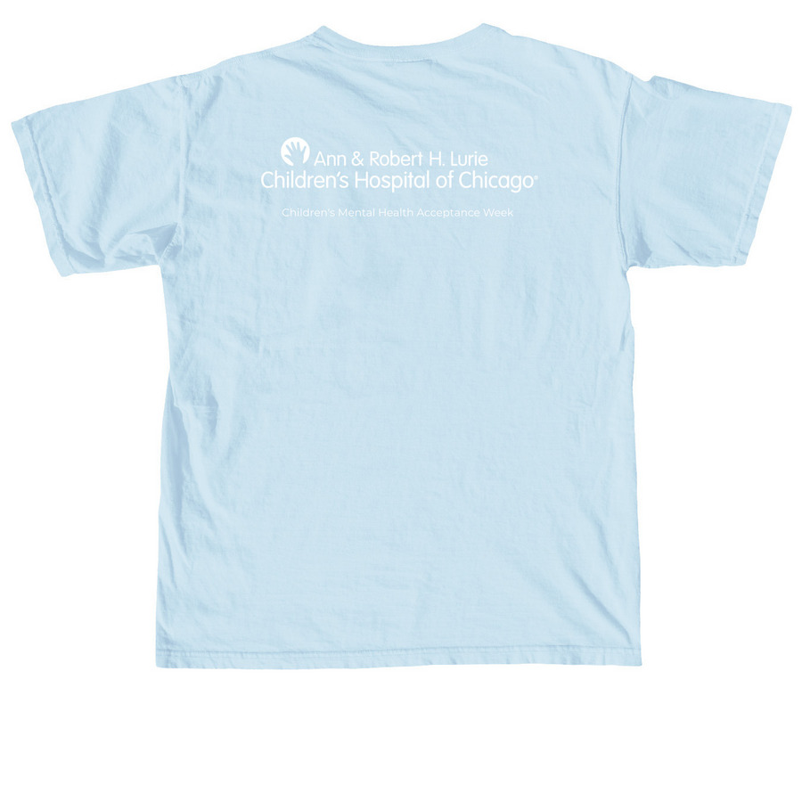 CMHAW Skyline, a Chambray Comfort Colors Unisex Tee (back-view)