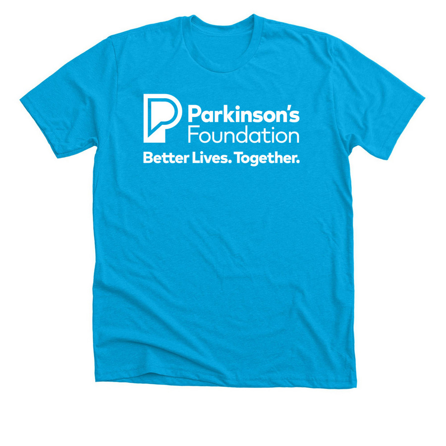 Parkinson's Foundation Blue Tshirt, a Neon Blue Premium Unisex Tee