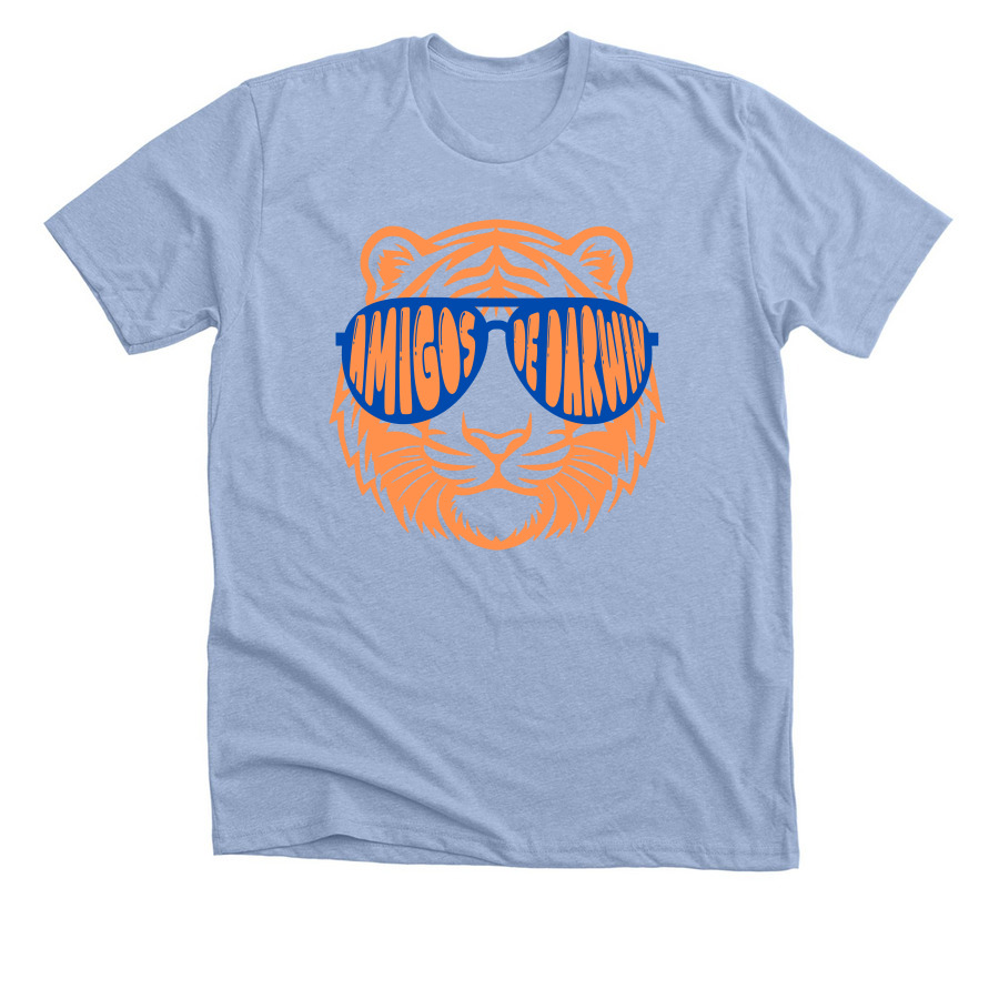 Cool Cats Shirt, a Heather Baby Blue Premium Unisex Tee