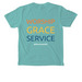 Pocket Tees, a Chalky Mint Comfort Colors Pocket Tee (back-view)