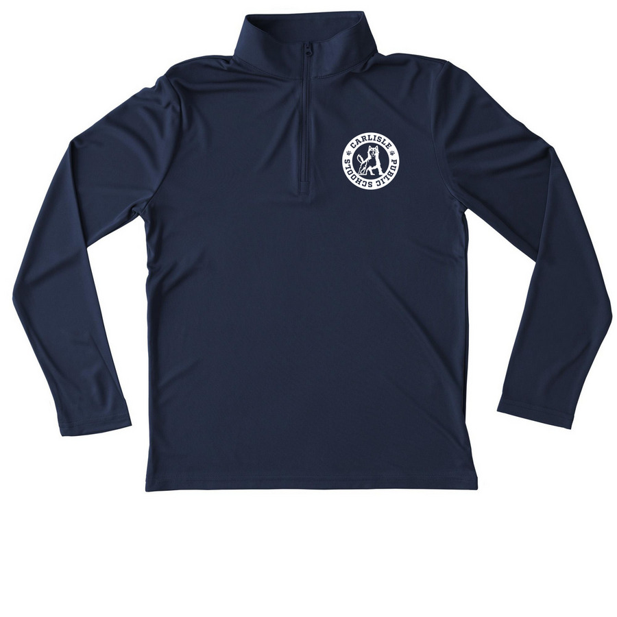 CPS Youth Performance Quarter Zip&nbsp;, a True Navy Youth Performance Quarter Zip Pullover