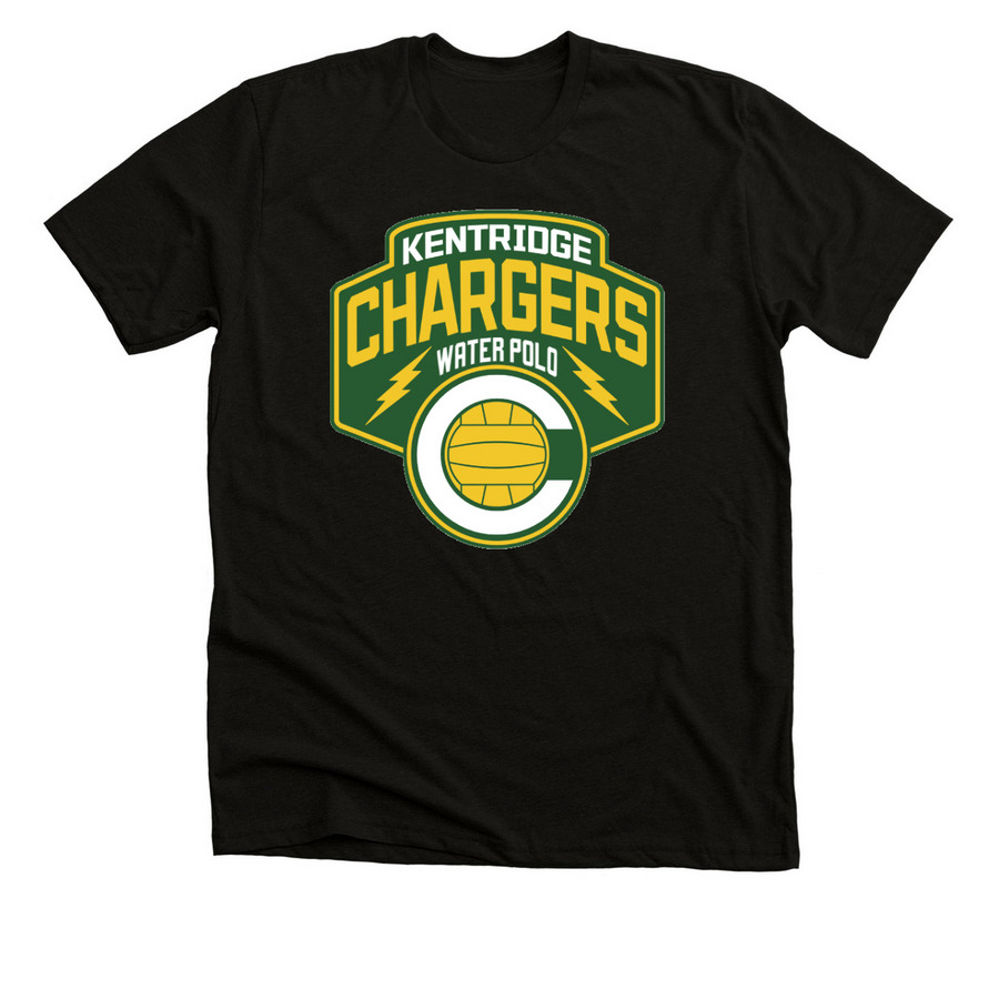 KR Waterpolo Merch&nbsp;, a Black Heather Premium Unisex Tee