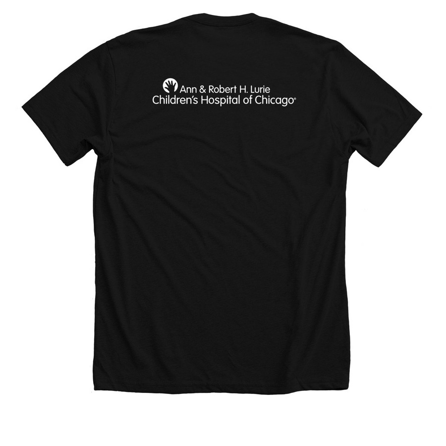 lurie brat tee - black, a Solid Black Blend Premium Unisex Tee (back-view)