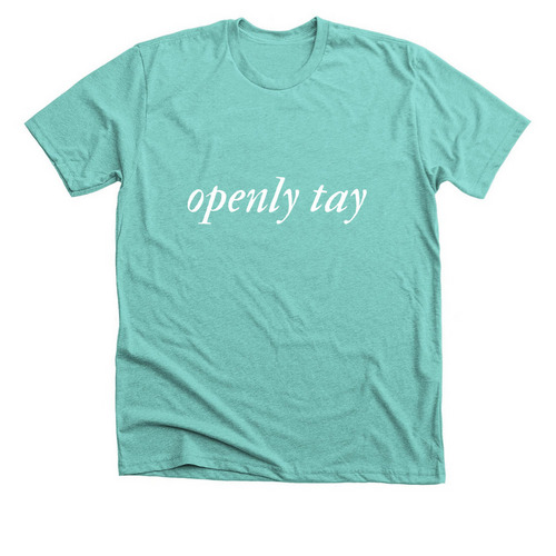 openly tay, a Heather Sea Green Premium Unisex Tee