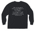 Write Scripture on Your Heart, a Black Comfort Colors Long Sleeve Pocket Tee (back-view)