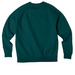 Solarium Classic, a Deep Sea Green Allmade Organic CVC Crewneck Sweatshirt (back-view)