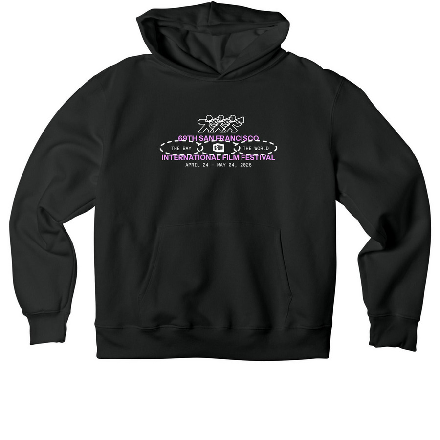 2026 SFFILM Festival Hoodie, a Vintage Black Premium Heavyweight Pullover Hoodie