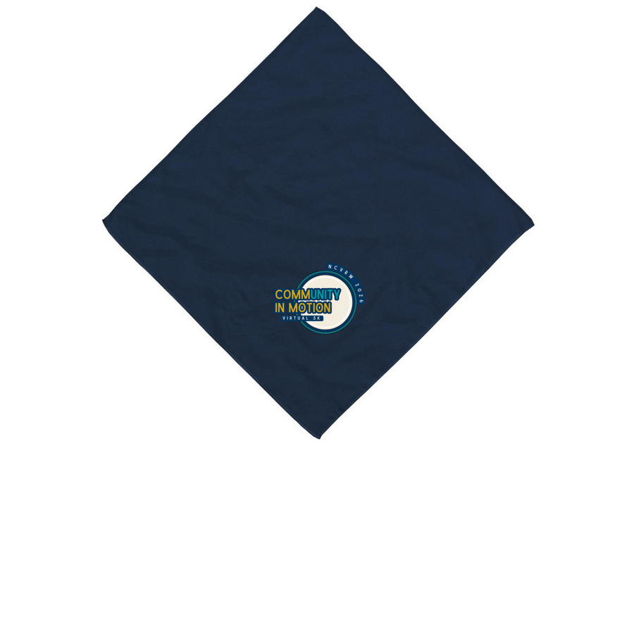 2026 NCVRW: CommUNITY in Motion Bandana, a Navy Cotton Bandana