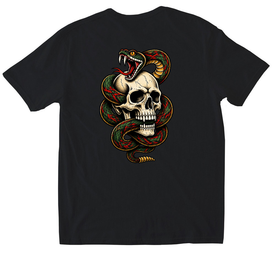 Venom, a Black Softstyle Cotton Tee (back-view)