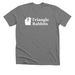 Triangle Rabbits Logo, a Deep Heather Premium Unisex Tee