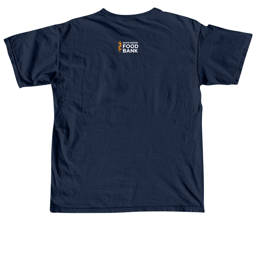 MAKING HUNGER VISIBLE, a True Navy Comfort Colors Unisex Tee (back-view)