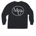 MU.Saddlery Apparel, a Black Comfort Colors Long Sleeve Pocket Tee (back-view)
