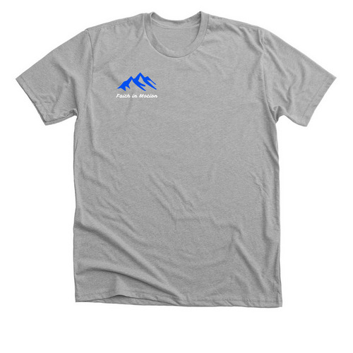 Faith in Motion ? Wear Your Faith.&nbsp;, a Athletic Heather Premium Unisex Tee