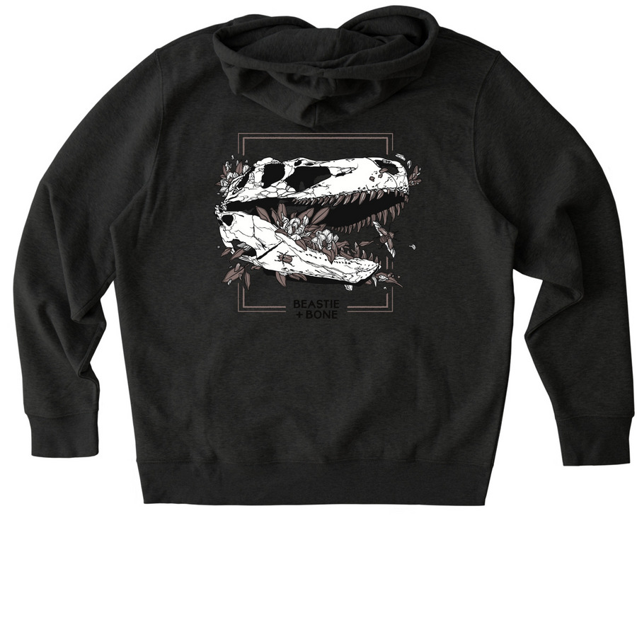 From The Other Side of Time (Back Print), a Dark Heather Grey Stanley/Stella Unisex Cruiser 2.0 Pullover Hoodie (back-view)