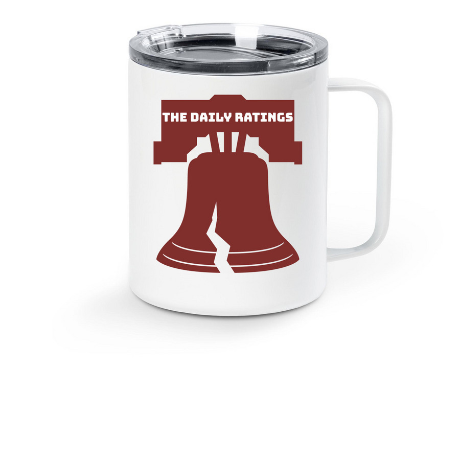 Keystone Travel Mug, a White Stainless Steel Travel Mug