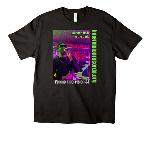 Jazz and R&B in the Dark Toni, a Black Unisex Heavyweight Tee