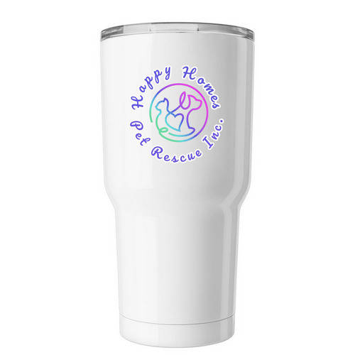 Happy Homes Tumbler, a White Insulated Tumbler