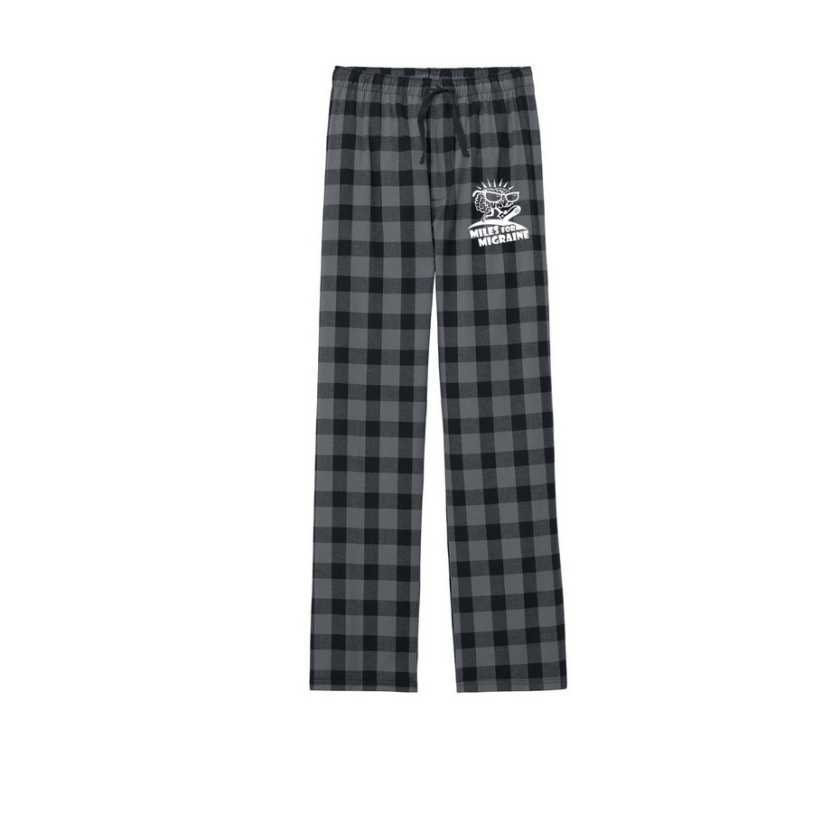 Flannel PJ's, a Grey/ Black Buffalo Check Flannel Pajama Pant
