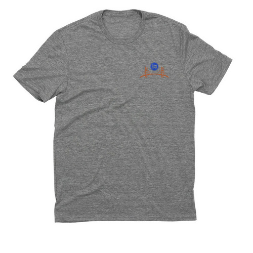 50501SF, a Aluminum Grey Allmade Eco Triblend Unisex Tee