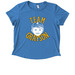 Team Grayson, a Azure Blue Allmade Eco Triblend Women?s Scoop Neck Tee