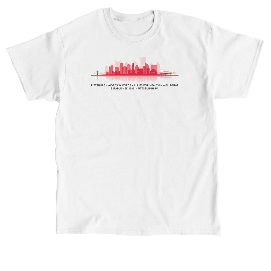 Pittsburgh Skyline - PATF + Allies, a White Classic Unisex Tee