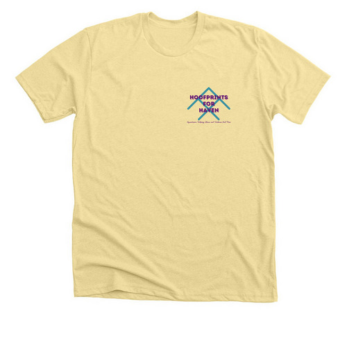 Hoofprints for HAVEN 2026, a Heather French Vanilla Premium Unisex Tee