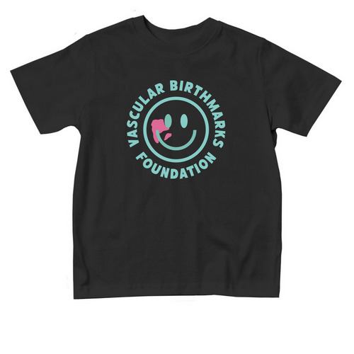 VBF Blue Smiley - Toddler, a Black Toddler Tee