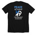 Tilt head, a Solid Black Blend Premium Unisex Tee (back-view)
