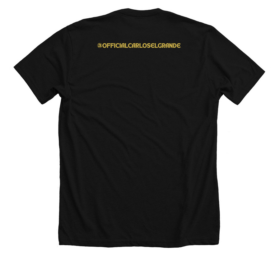 Carlos El Grande "Sonerito"&nbsp;, a Solid Black Blend Premium Unisex Tee (back-view)
