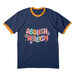 Abolish Ableism, a Navy/ Gold Cotton Ringer Tee
