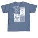 Courage at the Core - White, a Blue Jean Comfort Colors Unisex Tee (back-view)