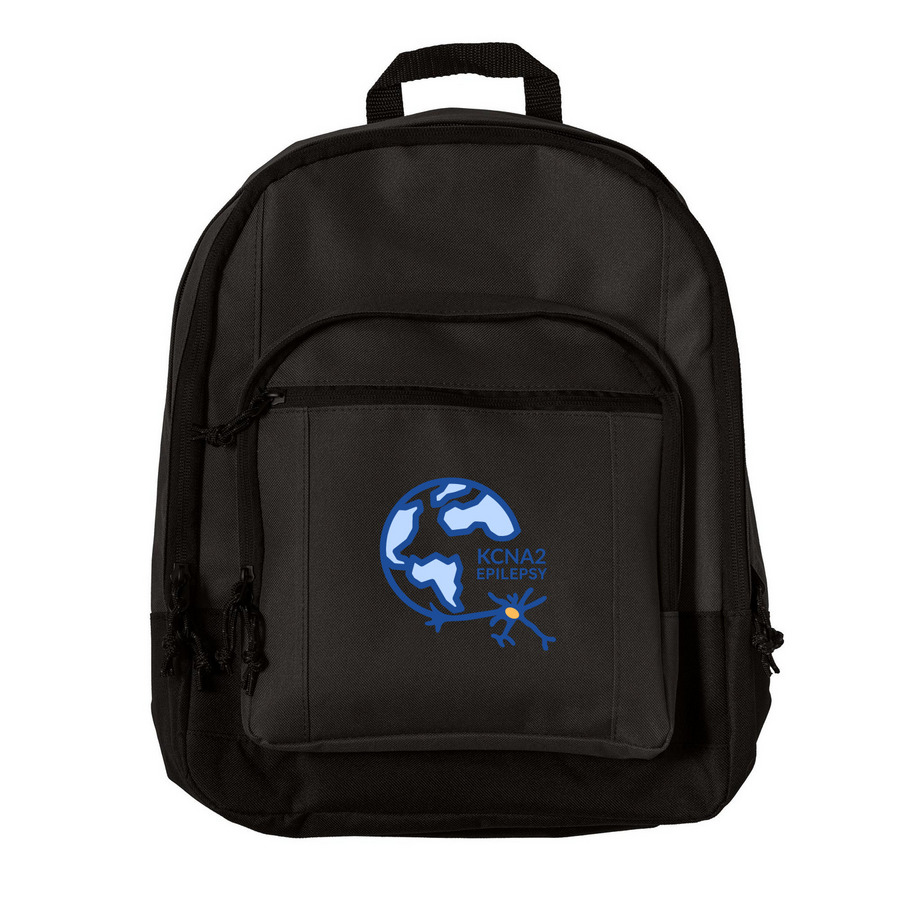 KCNA2 Epilepsy, a Black Everyday Backpack