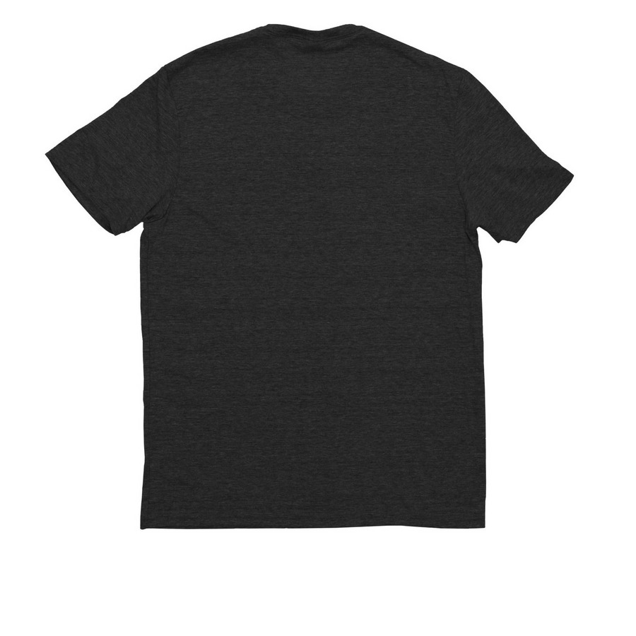 Zora & the Berries, a Space Black Allmade Eco Triblend Unisex Tee (back-view)