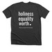 Equally Divine Collection (Reverse Print)&nbsp;, a Dark Grey Heather Premium Unisex Tee