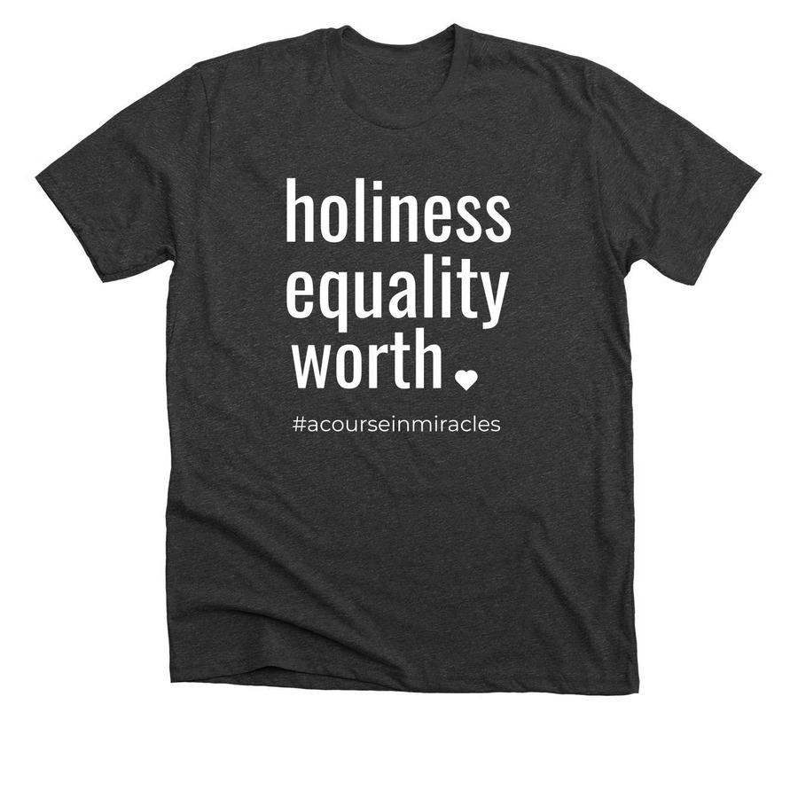 Equally Divine Collection (Reverse Print)&nbsp;, a Dark Grey Heather Premium Unisex Tee