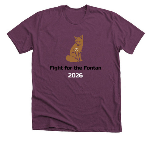 Fight for the Fontan, a Heather Maroon Premium Unisex Tee