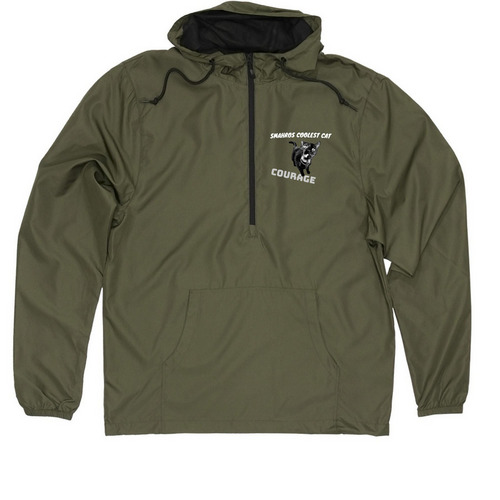 Cool Cat Courage, a Army Quarter-Zip Windbreaker