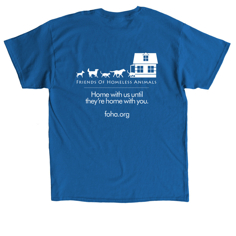 Long Sleeve and T-Shirts, a Royal Classic Unisex Tee (back-view)