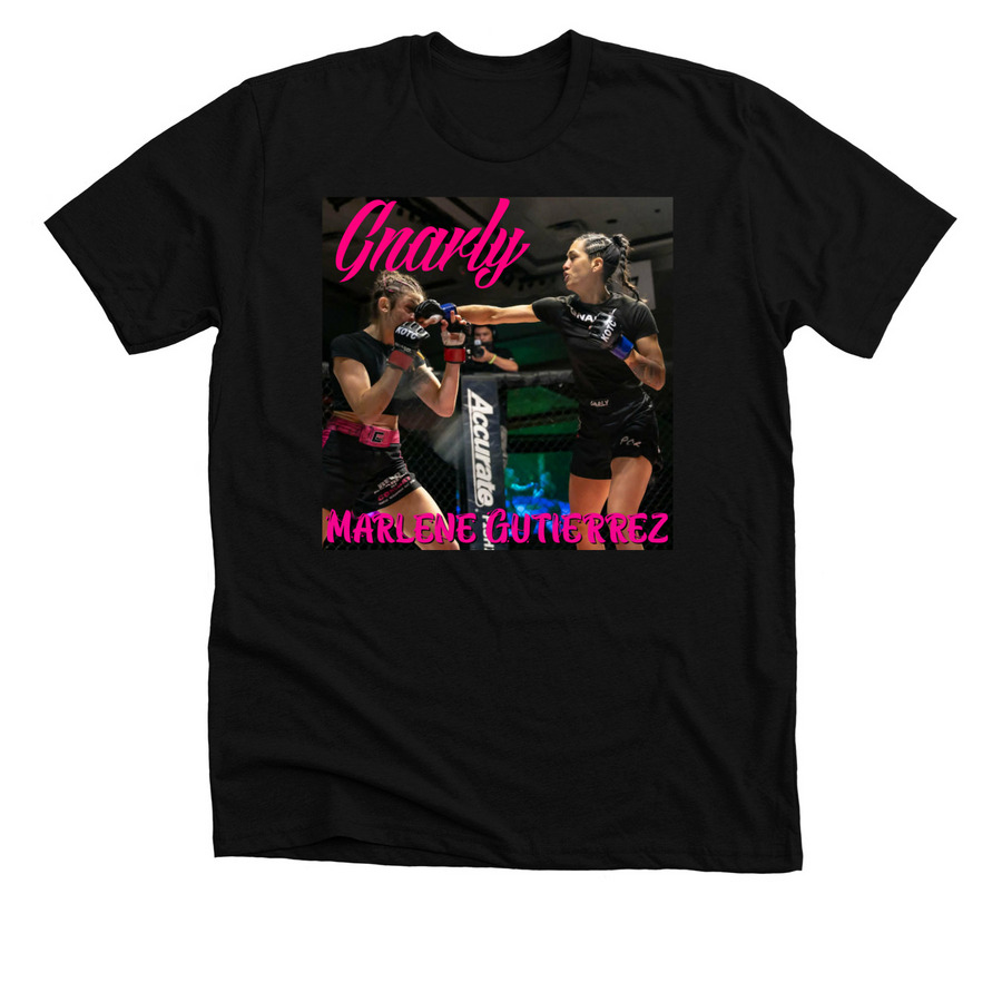 "GNARLY" Marlene Gutierrez Fan Club, a Solid Black Blend Premium Unisex Tee